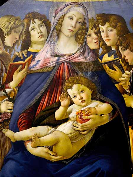 Madonna Della Melagrana Particolare