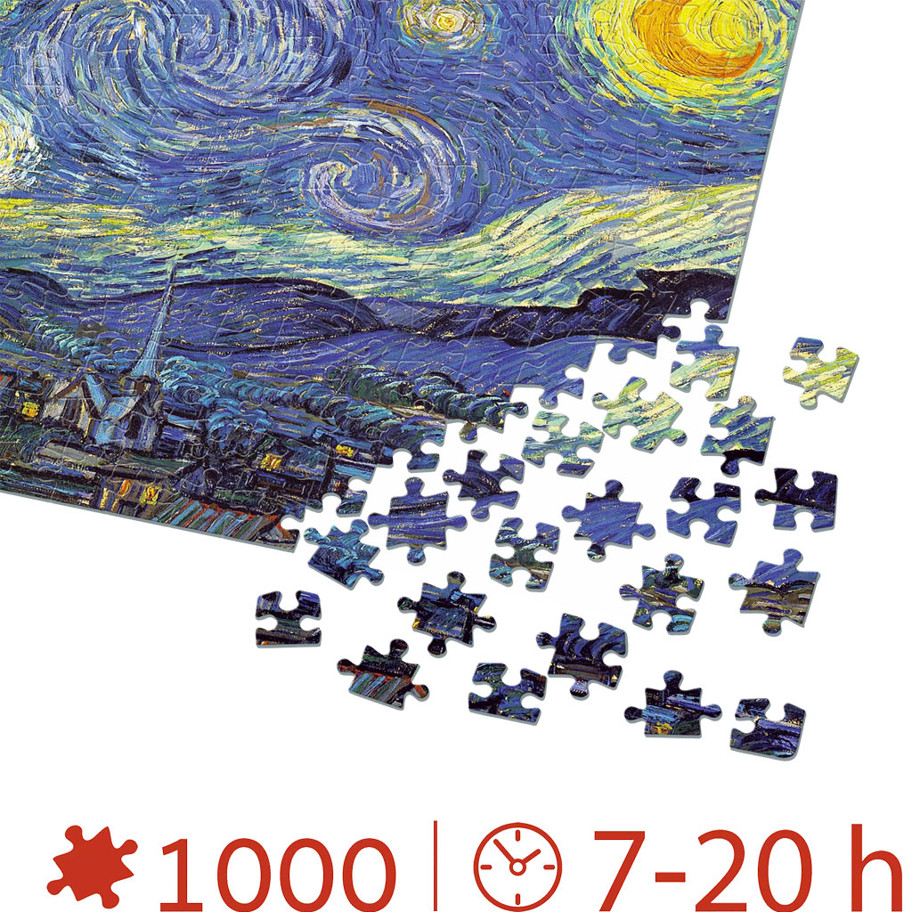 Puzzle Notte Stellata Van Gogh 1000 Pezzi
