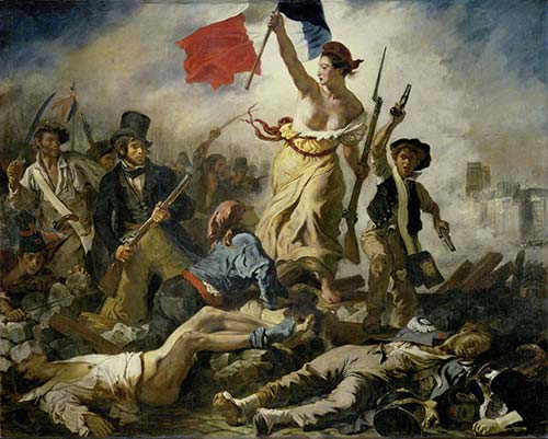 Delacroix La Libertà Che Guida Il Popolo