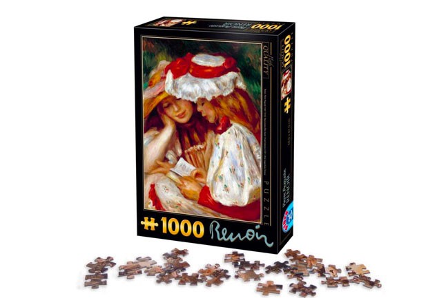 D-Toys Puzzle 1000 Pezzi Pierre Auguste Renoir - Due Giovani Ragazze Che Leggono, DT66909-RE-02 - 3