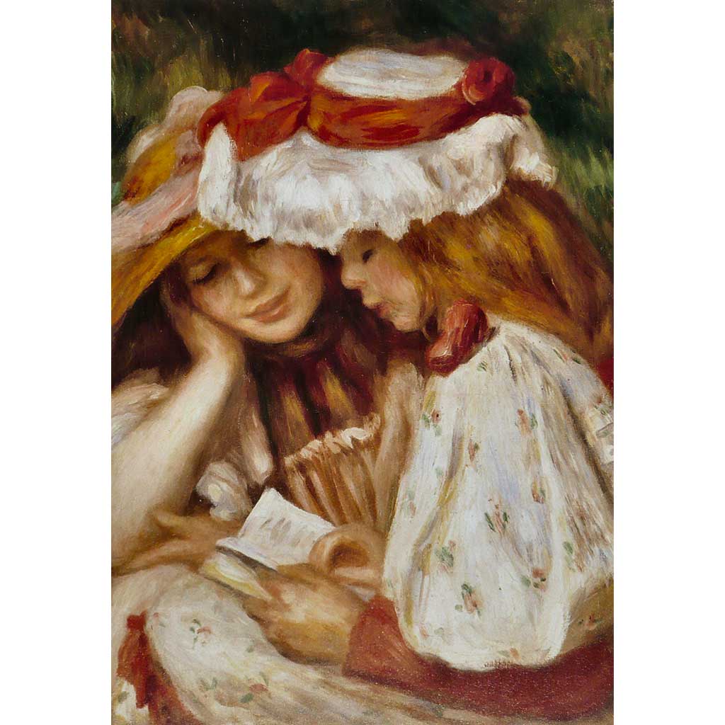 Due Ragazze In Lettura Renoir D Toys 1000 Pezzi Dettaglio Opera