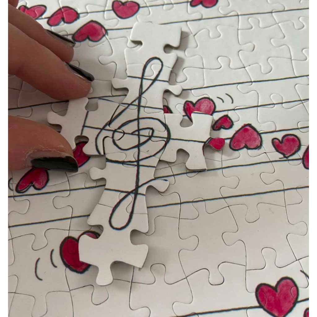 Formiche Vettori Puzzle Cuori Da 540 Pezzi Dettaglio