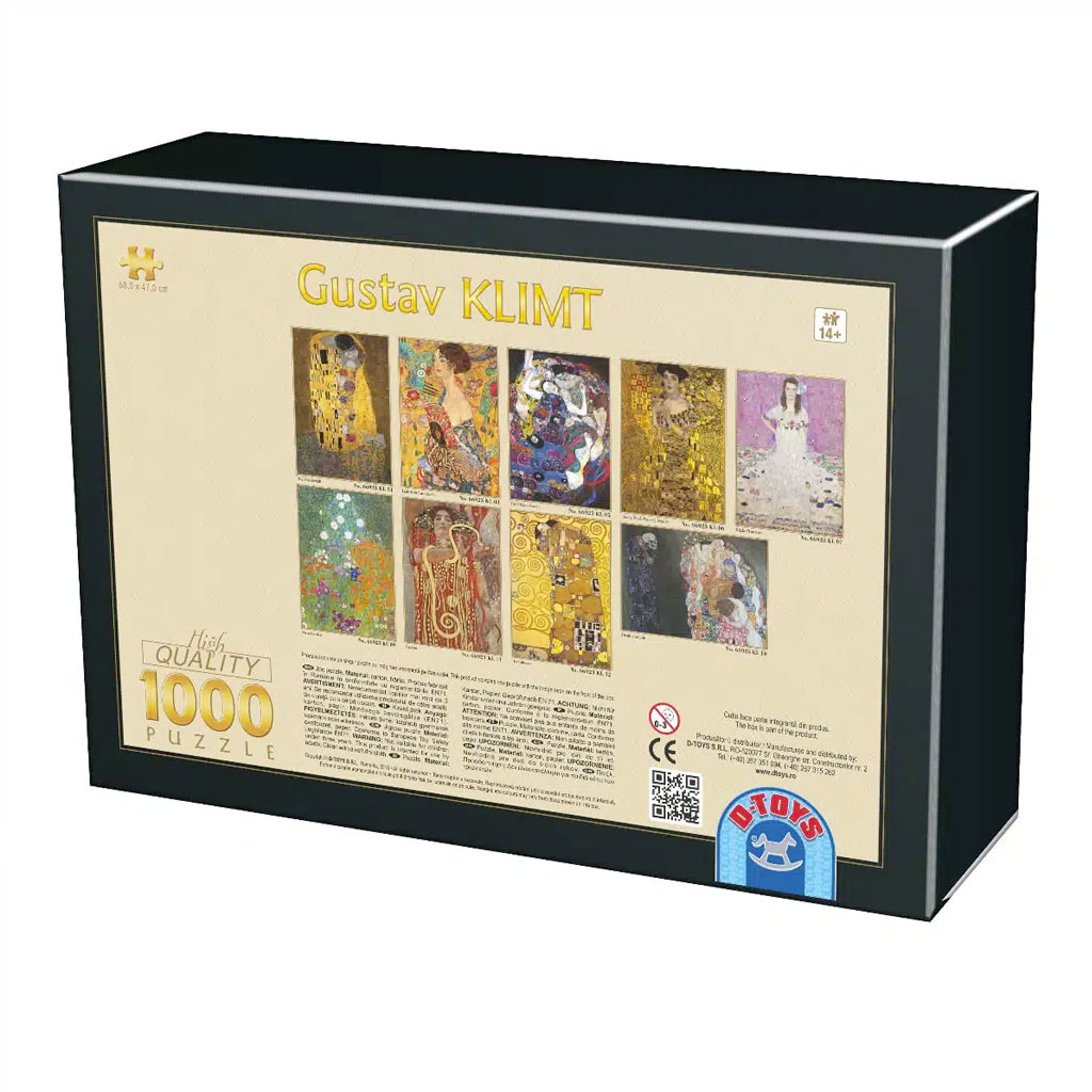 Klimt Puzzle Donna Con Ventaglio Scatola