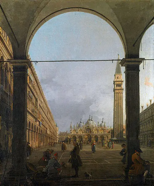 Piazza San Marco Canaletto Veduta Est