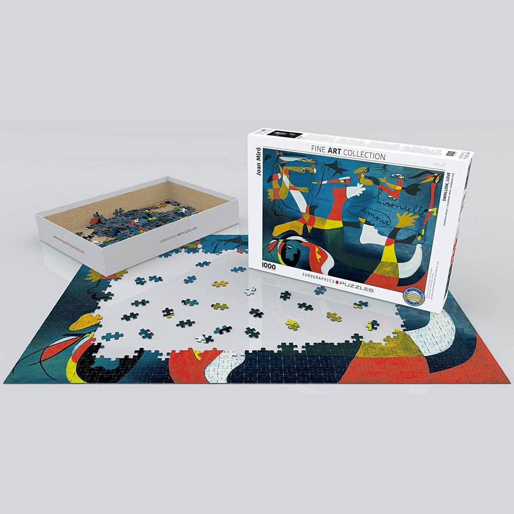 Puzzle Arte Miro Hirondelle Amour