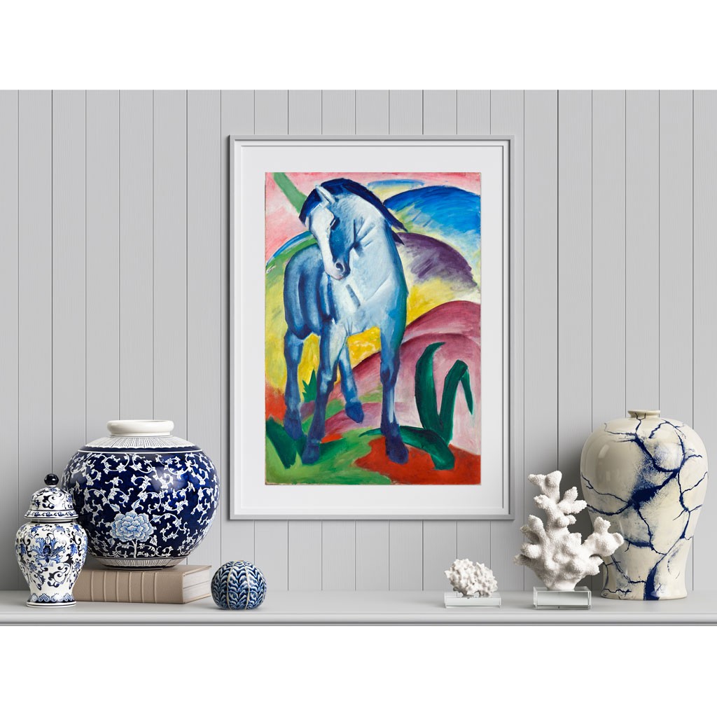 Puzzle Cavallo Blu Franz Mark 1000 Pezzi Cornice Quadro