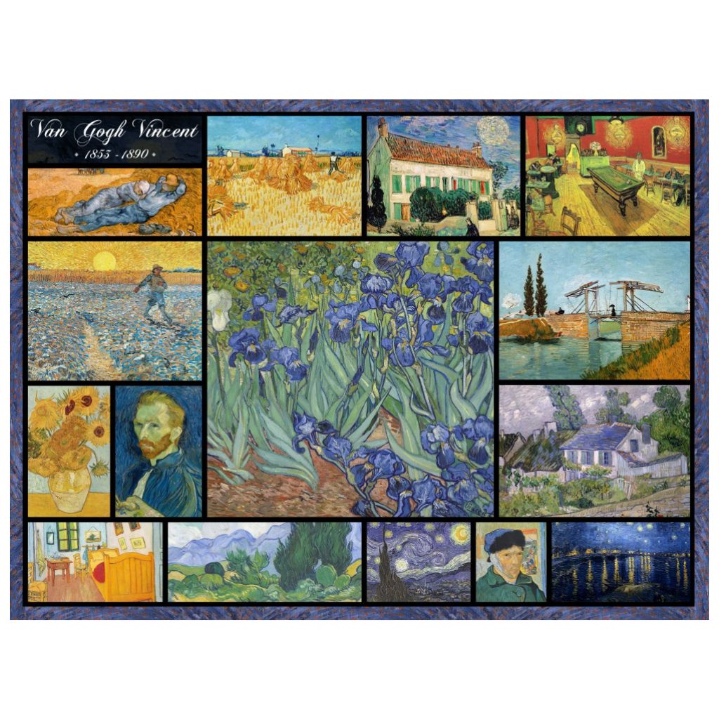 Puzzle Collage Van Gogh 2000 Pezzi