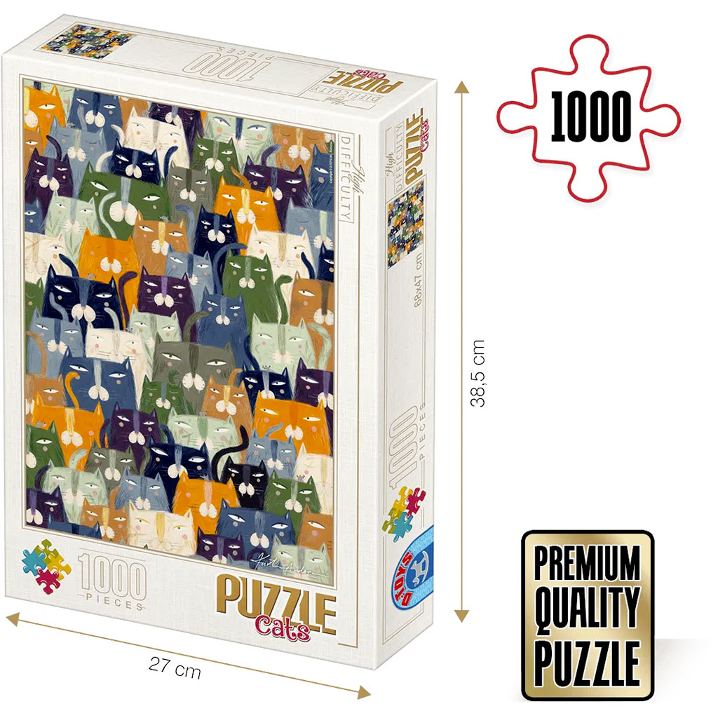 Puzzle Gatti 1000 Pz