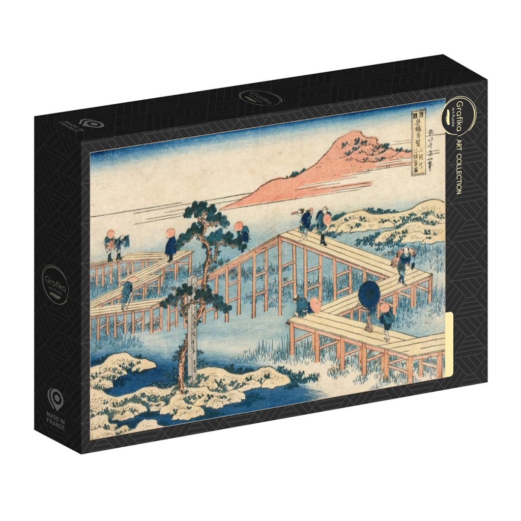 Confezione Grafika del Puzzle Hokusai Il ponte a otto parti di Mikawa – 1000 pezzi