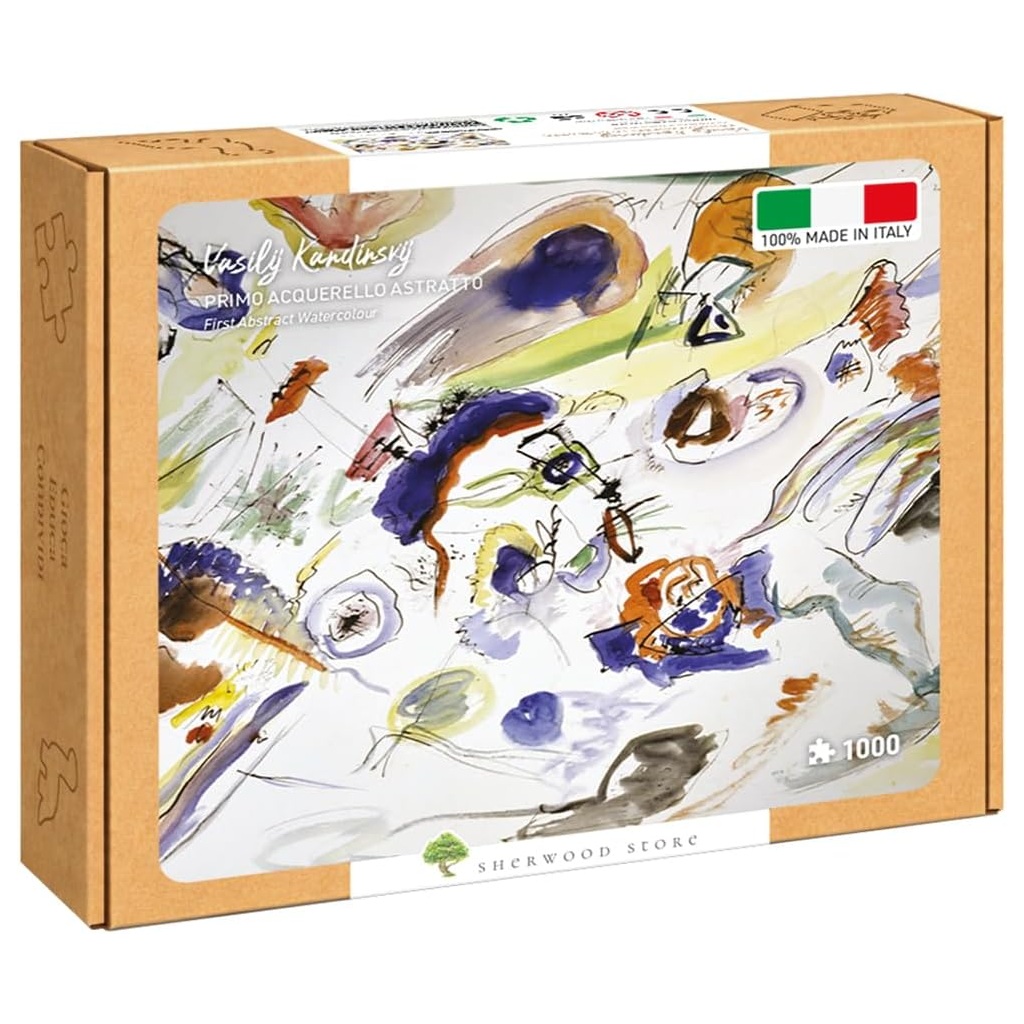 Scatola Sherwood Store del puzzle Primo acquerello astratto di Kandinsky da 1000 pezzi