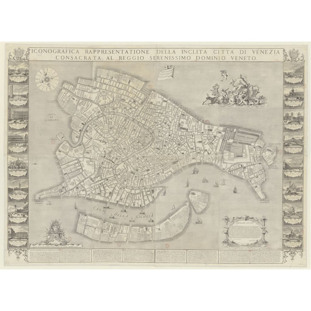 Puzzle Mappa Antica 540 Pezzi Venezia