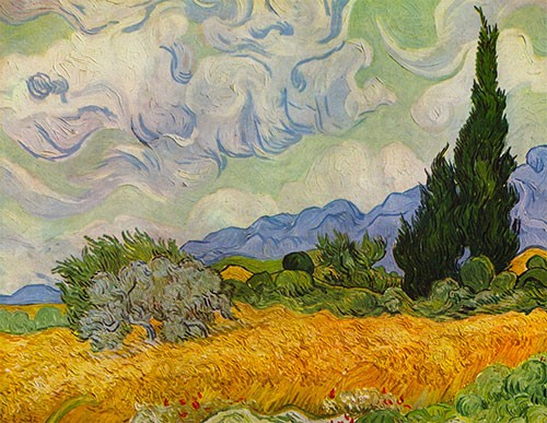 Puzzle Notte Stellata Van Gogh Cipressi Opera