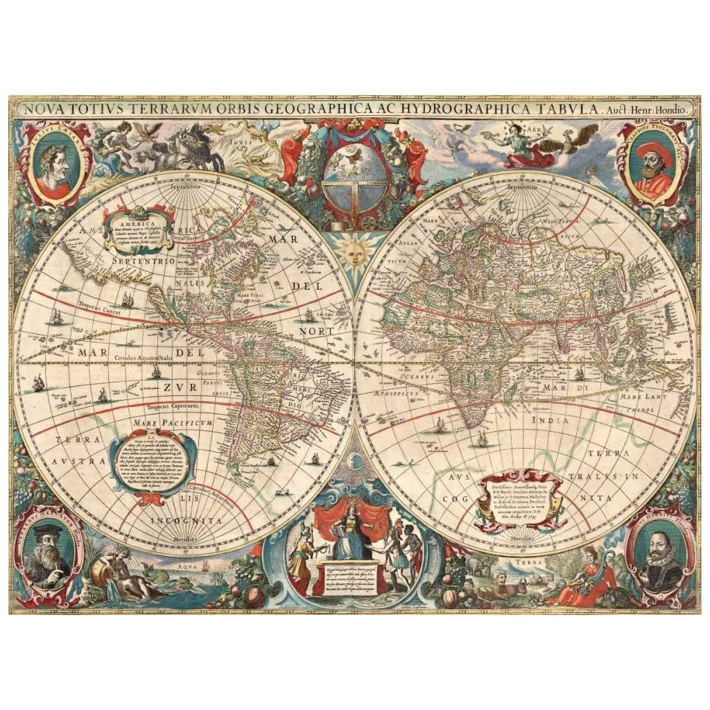 Puzzle World Map 1000 Pezzi